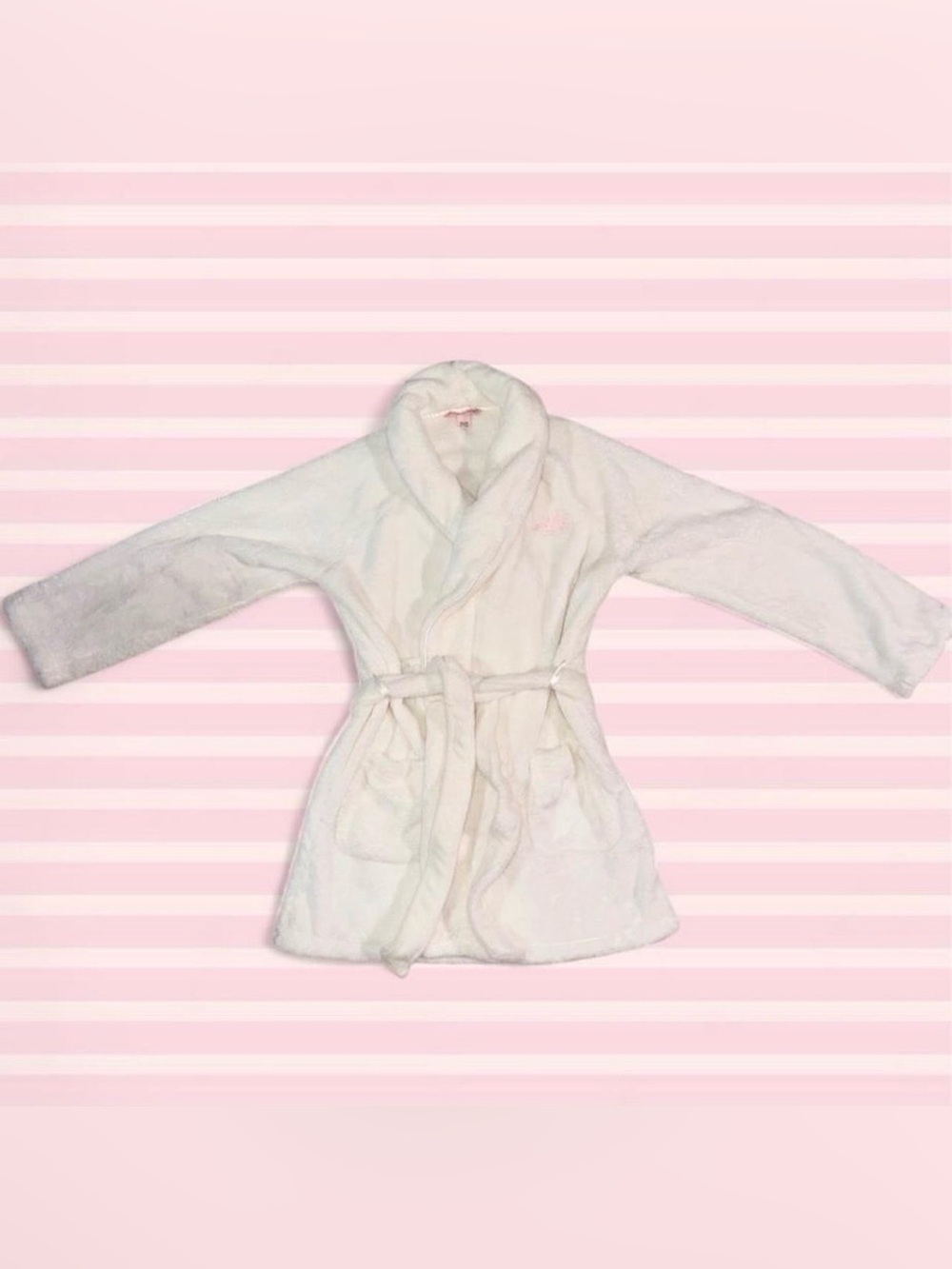 Vintage Victoria’s Secret Pink Logo Plush Robe